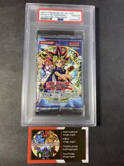 Yugioh PSA 10 Legacy Of Darkness LOD 1st Edition English Booster Pack - Image 1