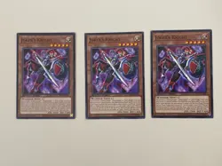 Yugioh - Joker's Knight x 3 - 1st Edition LP - Plus Free Holo Card - Image 1