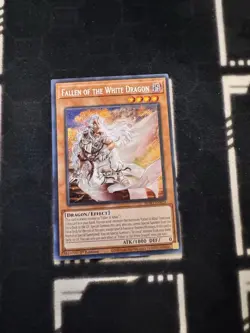 Yugioh! 1x Fallen of the White Dragon BPRO-EN024 Secret Rare 1st Ed NM - Image 1