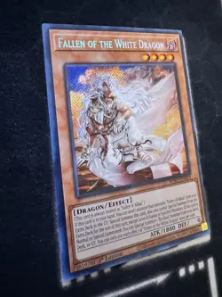 Yugioh! 1x Fallen of the White Dragon BPRO-EN024 Secret Rare 1st Ed NM - Image 2