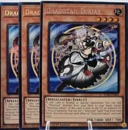 3x Dracotail Lukias | Collector’s Rare | JUSH-EN001 | Yu-Gi-Oh! - Image 1