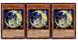 Yugioh- 3X Lunalight Blue Cat - Rare - 1st Edition - SHVI-EN008 - Near Mint - Image 1