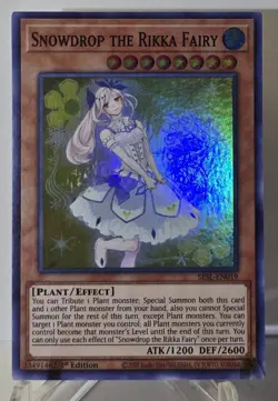 Snowdrop The Rikka Fairy SESL-EN019 Super Rare 1st Edition Yugioh TCG NM/M - Image 1