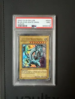 Yu-Gi-Oh! TCG Blue-Eyes White Dragon LOB-E001 PSA 9 - Image 1