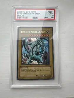 Yu-Gi-Oh! TCG Blue-Eyes White Dragon LOB-E001 PSA 9 - Image 2