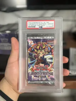 Yu-Gi-Oh! Labyrinth of Nightmare 1st Edition Booster Pack PSA 10 Mint - Image 1