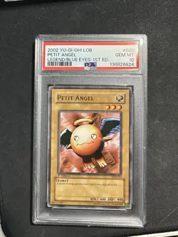 Yugioh LOB 1st PSA 10 Petit Angel Gem Mint Legend of Blue Eyes White Dragon - Image 1