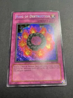 Yu-Gi-Oh! TCG Ring of Destruction PGD-000 Secret Holo Rare Unlimited 2003 VTG - Image 5