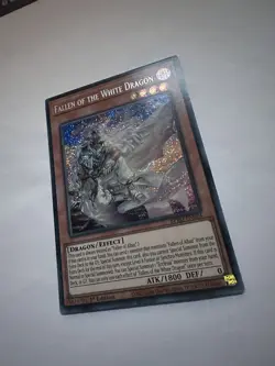 YUGIOH BPRO-EN024 Fallen of the White Dragon Secret Rare 1st Edition - Image 1