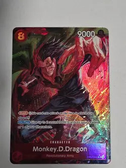 2024 One Piece Monkey D Dragon OP07 SR Alt Art English OP07-015 NM - Image 1