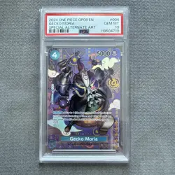 One Piece TCG Gecko Moria SP Alternative Art OP08 ST03-004 PSA 10 - Image 1