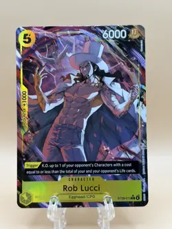 Rob Lucci And Kaku egghead Alternate art from ST29 Egghead One Piece TCG - Image 1