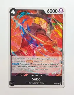 Sabo P-105 Promo One Piece TCG Card Game NM - Image 1
