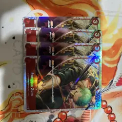 Roronoa Zoro - OP01-025 (Ultra Deck: The Three Captains) One Piece Play Set X4 - Image 1