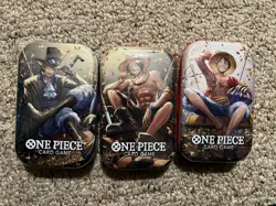 One Piece TCG Tin Pack Set Vol. 2 (TS-02, OP13) New Factory Sealed Set Of 3 - Image 1