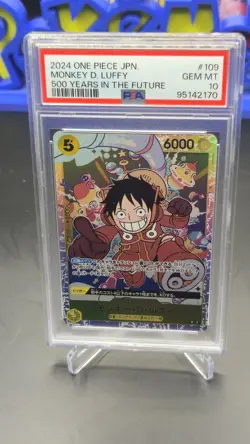 PSA 10 Monkey D. Luffy OP07-109 500 Years In The Future ONE PIECE Card Japanese - Image 1
