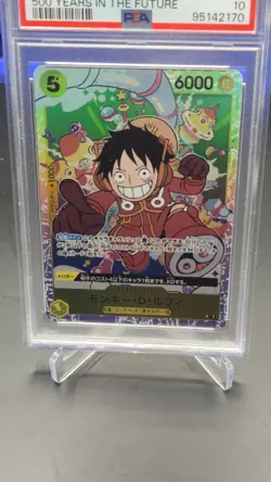 PSA 10 Monkey D. Luffy OP07-109 500 Years In The Future ONE PIECE Card Japanese - Image 3