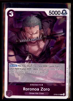 One Piece Premium Booster The Best Vol 2 Roronoa Zoro OP09-076 Reprint Lot 2 - Image 1