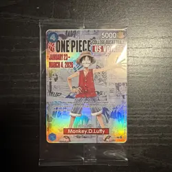 One Piece Luffy P-055 College Basketball US Voyage Promo Sealed Event 2026 - Image 1