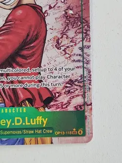 One Piece Monkey D. Luffy SEC OP13-118 Carrying On His Will English - Image 5
