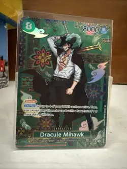 One Piece Dracule Mihawk - OP12-030 (SP) - The Azure Sea’s Seven (OP14) English - Image 1