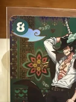 One Piece Dracule Mihawk - OP12-030 (SP) - The Azure Sea’s Seven (OP14) English - Image 2