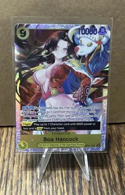 Bandai One Piece Boa Hancock Azure Sea's Seven OP14-112 SR Holo Character 10000. - Image 1