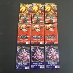 One Piece Tcg Pack Lot Of 9 All Brand New OP13 OP14 PRB DIRECT FROM BANDAI READ! - Image 1