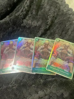 Donquixote Doflamingo OP04-031 SR PRB-01 One Piece Card Kingdom Play Set X4 - Image 1