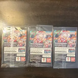 Bandai Namco One Piece CCG US Voyage Promo Monkey D. Luffy Lot (3 cards) - Image 3