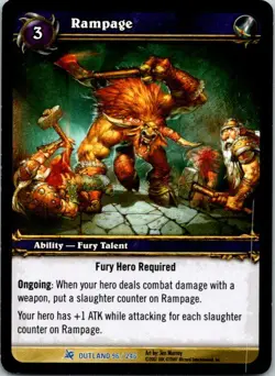 Rampage 96/246 World Of Warcraft Fires Of Outland Light Play - Image 1