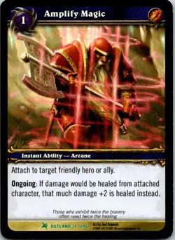 Amplify Magic 37/246 World Of Warcraft Fires Of Outland - Image 1