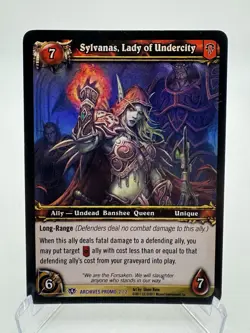 World of Warcraft TCG Archives Promo 2/2 (Foil) Sylvanas, Lady of Undercity - Image 1