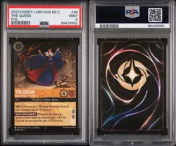 PSA 9 💫 FOIL - The Queen Commanding Presence 26/204 Rare Disney Lorcana EN 2 - Image 4
