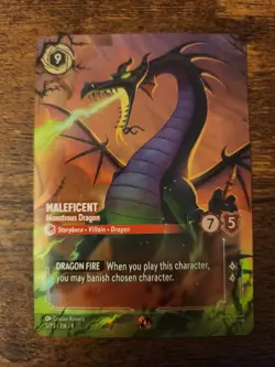 Lorcana Maleficent Monstrous Dragon Championship Promo 5/P3 - Image 1