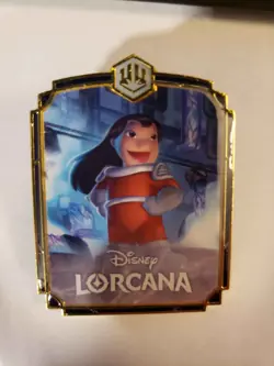 Disney Lorcana Lilo, Exclusive League Promo Pin - Set 9 Fabled - Image 1