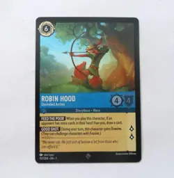 Disney Lorcana The First Chapter Robin Hood (Unrivaled Archer) Foil #157/204 - Image 1