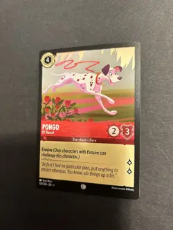 Disney Lorcana Pongo Ol’ Rascal #120/204 Common Non Foil Card 101 Dalmatians - Image 1