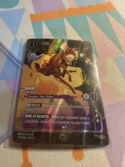 Disney Lorcana Bambi Little Prince Enchanted Rare 209/204 Reign of Jafar - Image 2