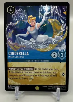 Disney Lorcana - 3x Cinderella Dream Come True Legendary Non Foil - Image 1