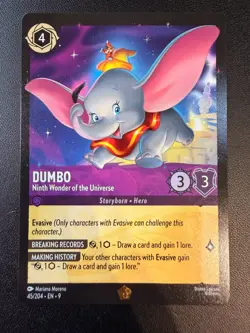 Disney Lorcana - Dumbo Ninth Wonder of the Universe 45/204 - Fabled - Legendary - Image 1