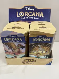 Disney Lorcana Into the Inklands Starter Deck Set of 2 - Sealed w/Booster Packs - Image 4