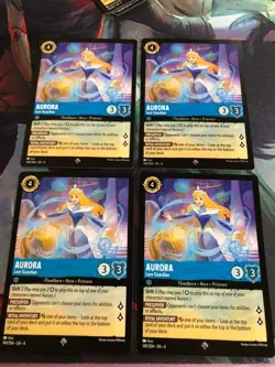 Aurora Lore Guardian Super Rare 4x x4 Disney Lorcana Playset Ursula's Return - Image 1
