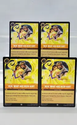 Disney Lorcana Heal What Has Been Hurt 26/204 4 Cards Playset Into the Inklands - Image 1
