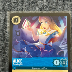 Disney Lorcana Fabled Alice Growing Girl 160/204 Super Rare Non Foil NM - Image 3