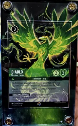 Diablo Devoted Herald Chapter 4 Enchanted Disney Lorcana Extended Art Case - Image 1