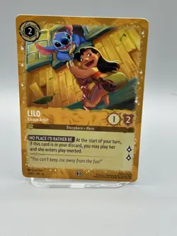 Lorcana Lilo Escape Artist 25/P2 Cold Foil - Image 1