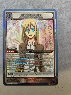 Union Arena - Historia Reiss BLUE SR FOIL - Attack on Titan - UE10BT - Image 1