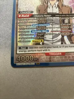 Union Arena - Historia Reiss BLUE SR FOIL - Attack on Titan - UE10BT - Image 2