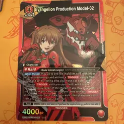 Evangelion Production Model-02 Asuka (081) Eng Union Arena NM - Image 1